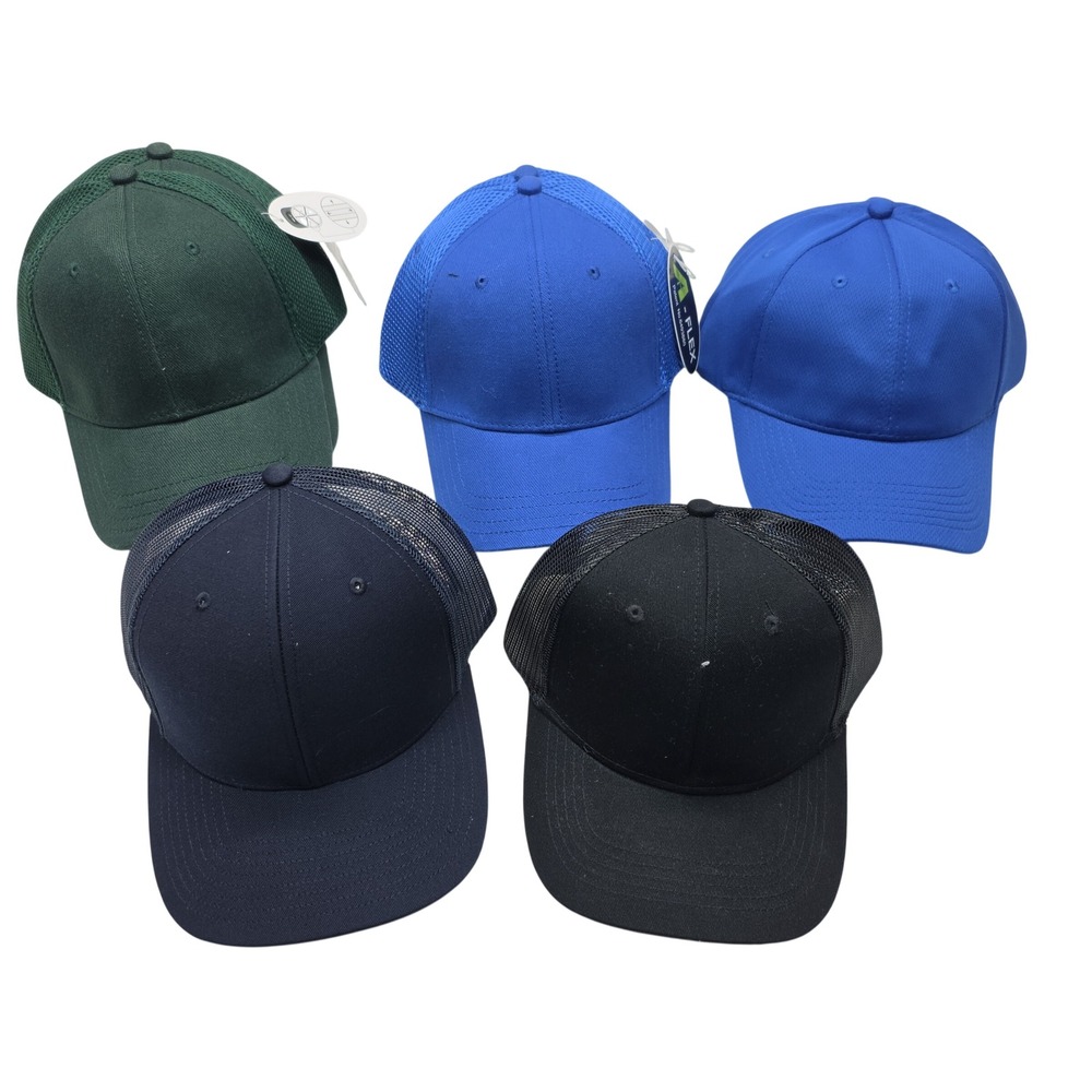 Sport-Tek O-Flex Mesh Back Trucker Hat Blank Baseball Cap Stretch Fit New QTY 11